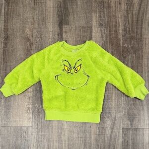 Hanna Andersson Lime Green Grinch Kids Sweatshirt